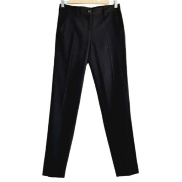 DANIEL HECHTER Paris Wool Blend Skinny Trousers Navy Sz 4 - Picture 1 of 11